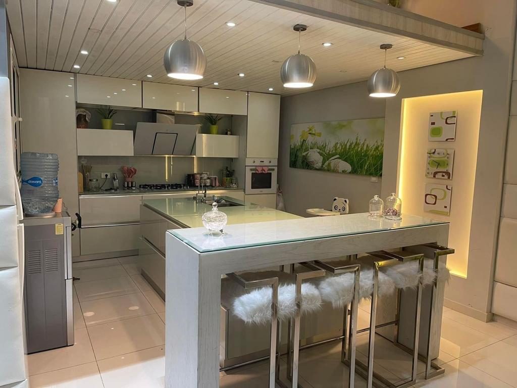 Bright Interiors finishing work: kitchen island