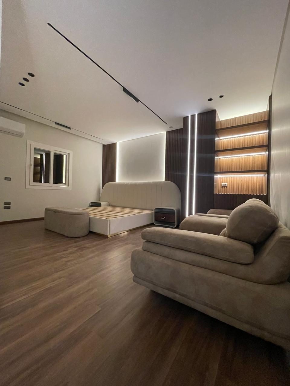 Bright Interiors finishing work: master bedroom